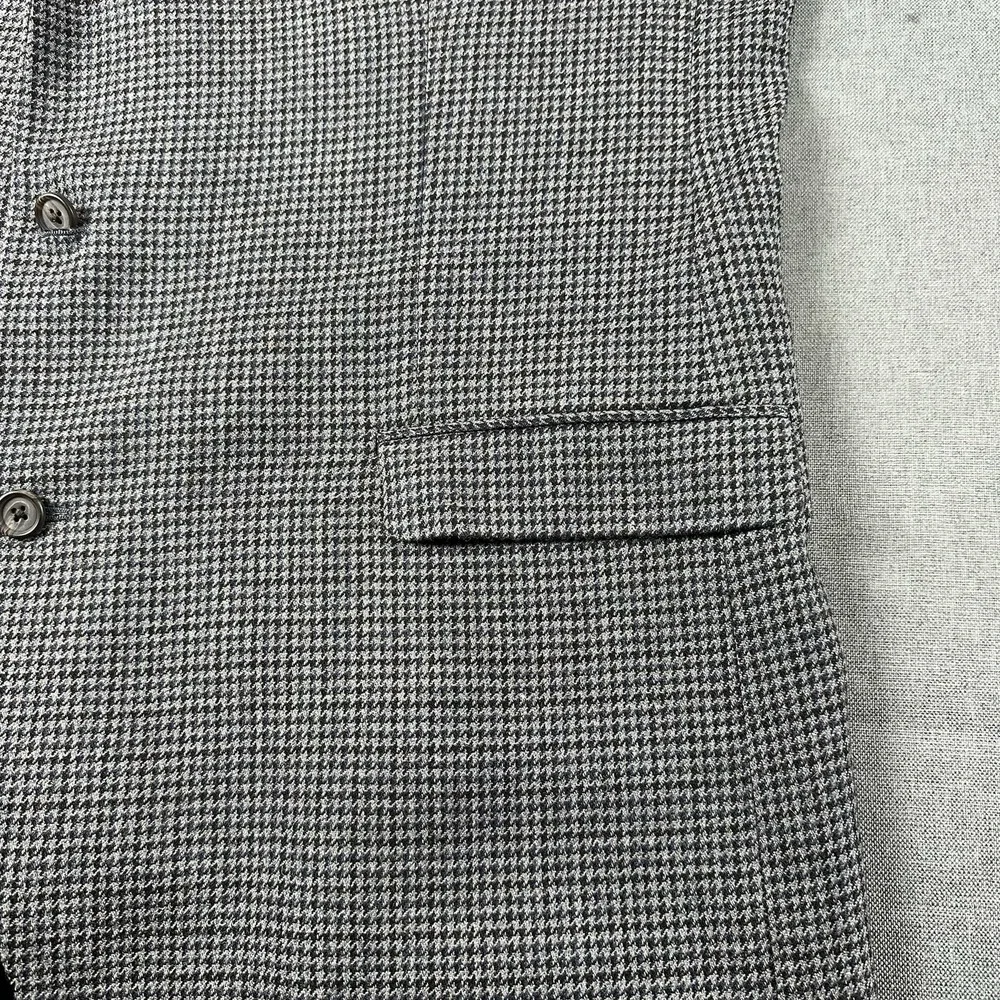 Lauren By Ralf Lauren Men's Houndstooth Pattern Wool Blazer Size 48L‎